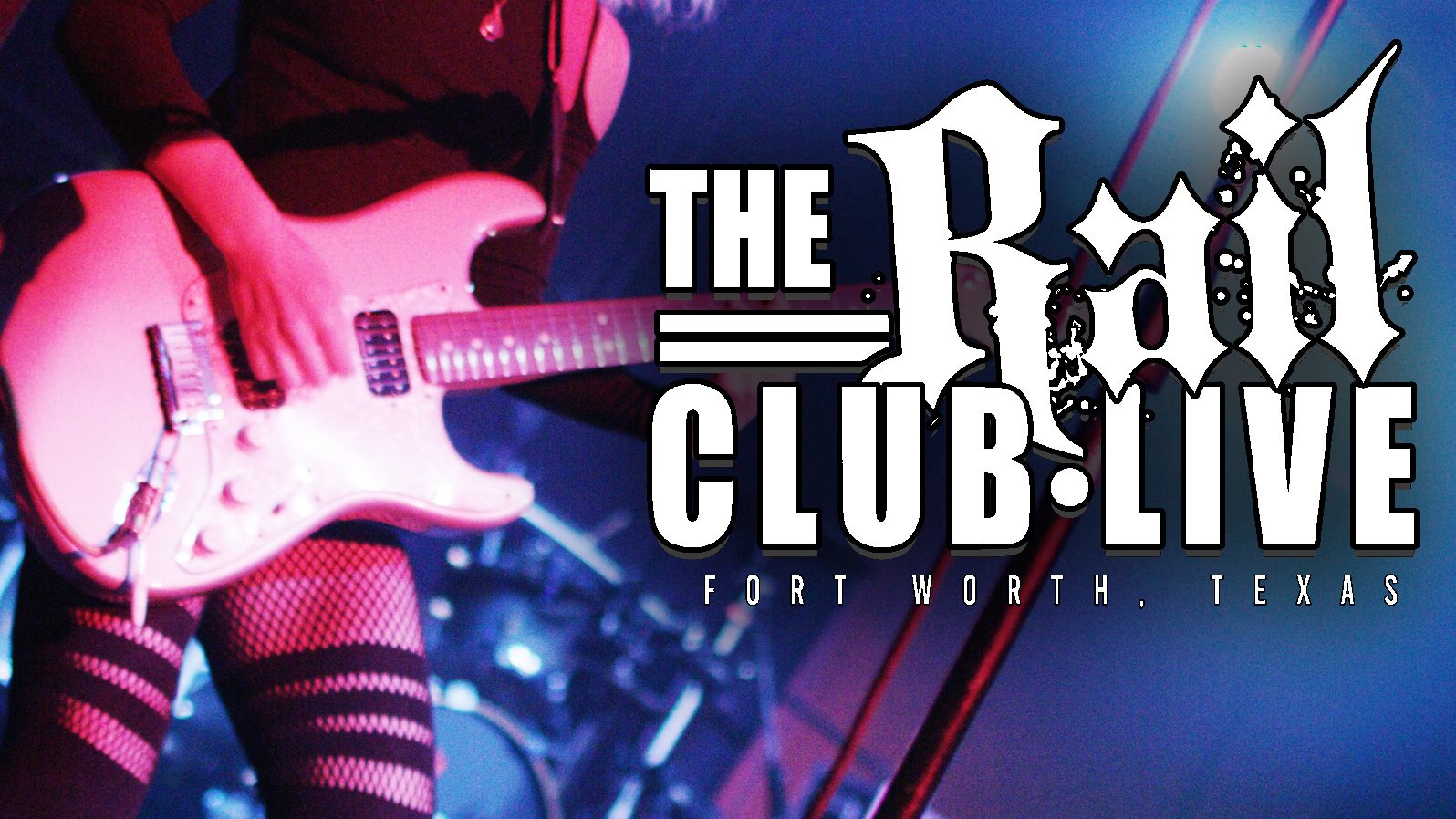 The Rail Club Live in Fort Worth, a low brick-fronted building with its sign above the entrance