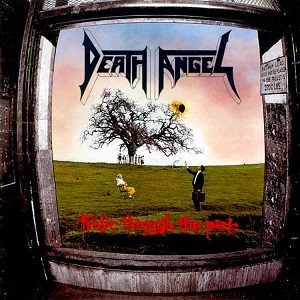 Frolic Through the Park album cover: a view through an old stone window of a green park with a bare tree, a man in a suit and a small figure under a pale sky, with the title in red script