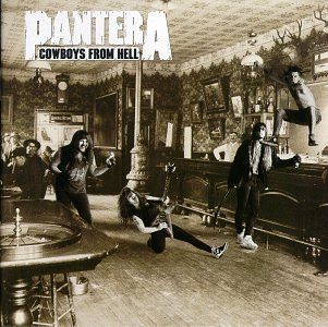 Cover art for Pantera's 1990 album Cowboys From Hell