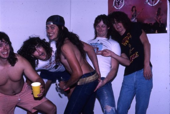 Between sets, mid-1980s.