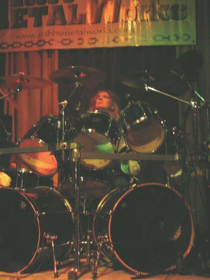 Behind the kit in San Antonio.