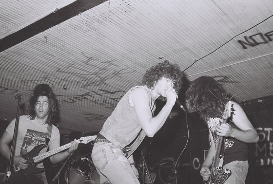 Full tilt, mid-1980s.
