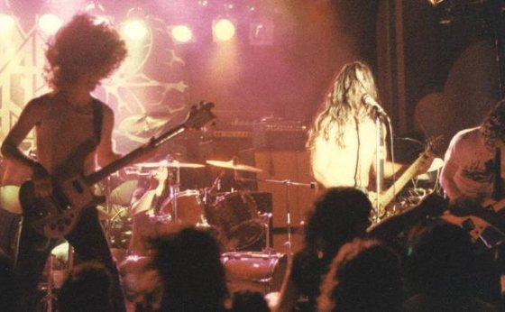 Onstage, 1980s.