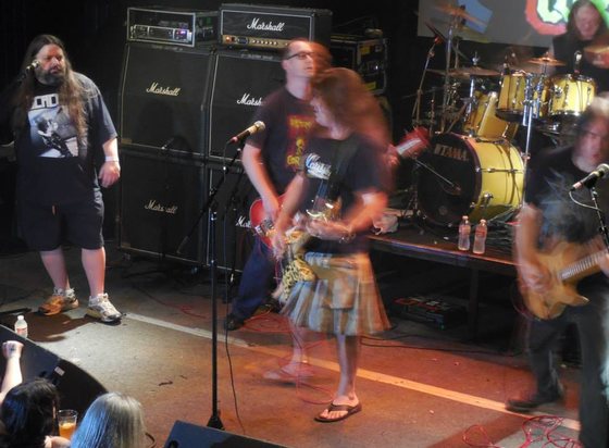 Live, the whole band.