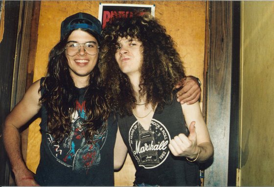 Walt Trachsler and Darrell Abbott, before either of them was famous for it.