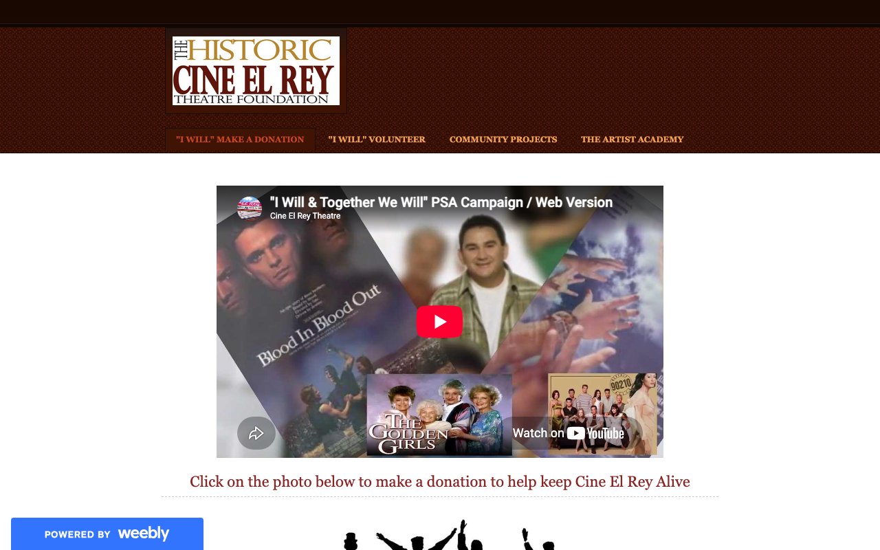 Preview of Venue Website